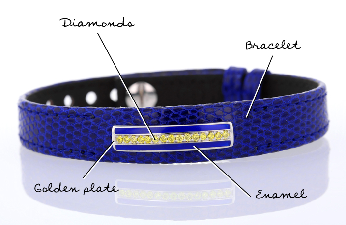 diamonds bracelet custom made for men